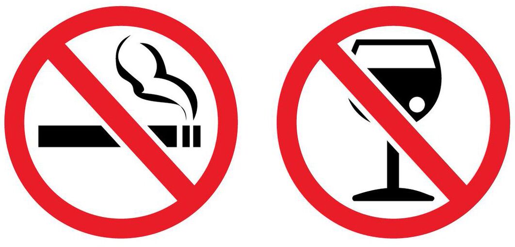 Za rinoplastiko morate prenehati kaditi in alkohol
